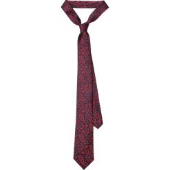 Krawat Czerwony Paisley. Czerwone krawaty męskie LANCERTO, paisley, eleganckie. W wyprzedaży za 69,90 zł.
