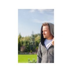 Hoodie-nie biscuit. Szare bluzy męskie marki Taff.one, s, bez wzorów, z jeansu, bez kołnierzyka, bez rękawów, bez kaptura. Za 309,00 zł.