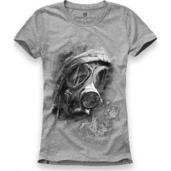 T-shirt damski UNDERWORLD Gas mask. Białe koszulki damskie Underworld, s, bez wzorów, z bawełny, bez kołnierzyka. Za 69,99 zł.