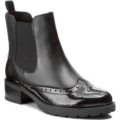 Sztyblety CAPRICE - 9-25405-29 Black Comb 019. Czarne botki damskie na obcasie marki Caprice, z materiału. W wyprzedaży za 279,00 zł.
