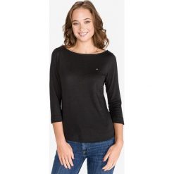 Tommy Hilfiger Tessa Koszulka Czarny. Czarne koszulki damskie TOMMY HILFIGER, l, bez wzorów, z bawełny, bez kołnierzyka. Za 223,95 zł.
