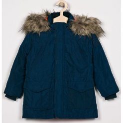 Pepe Jeans - Kurtka puchowa dziecięca Terry 122-180 cm. Niebieskie kurtki chłopięce Pepe Jeans, bez wzorów, z bawełny, długie, z kapturem. W wyprzedaży za 319,90 zł.