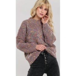 Khaki Sweter Ballybrack. Brązowe swetry damskie Renee, uniwersalny, bez wzorów, z jeansu, klasyczne, bez rękawów, bez kaptura. Za 149,99 zł.