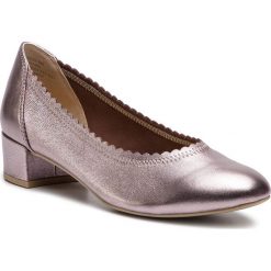 Półbuty CAPRICE - 9-22303-22 Soft Pink Met. 596. Różowe półbuty damskie Caprice, bez wzorów, ze skóry ekologicznej, bez obcasa, na obcasie, bez zapięcia. W wyprzedaży za 179,00 zł.