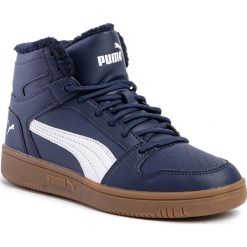 Sneakersy PUMA - Rebound Layup Sl Fur 369830 02 Peacoat/Puma White/Gum. Niebieskie sneakersy męskie Puma, bez zapięcia. W wyprzedaży za 199,99 zł.