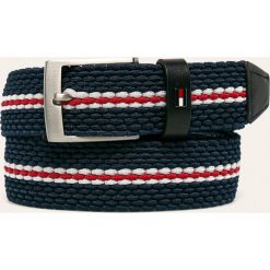 Tommy Hilfiger - Pasek. Paski męskie TOMMY HILFIGER, w paski, z elastanu. Za 229,90 zł.