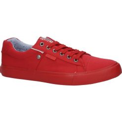 Czerwone trampki sznurowane Big Star AA174093. Czerwone trampki męskie BIG STAR, bez wzorów, retro, na sznurówki. Za 98,99 zł.