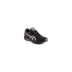 Buty tenisowe Asics Gel Solution Speed męskie na twardą nawierzchnię. Czarne buty sportowe męskie Asics, bez zapięcia, tenisowe. Za 399,99 zł.