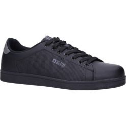 Czarne trampki sznurowane Big Star DD174391. Czarne trampki męskie BIG STAR, bez wzorów, retro, na sznurówki. Za 128,99 zł.