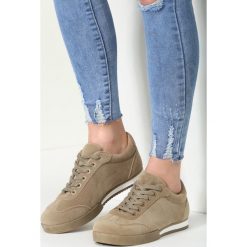 Khaki Buty Sportowe Spanish Piece. Brązowe buty sportowe damskie vices, bez wzorów, sportowe. Za 39,99 zł.