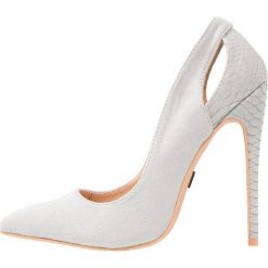 Szpilki: Lost Ink POLLY TEXTURED BACK COURT SHOE Szpilki light grey