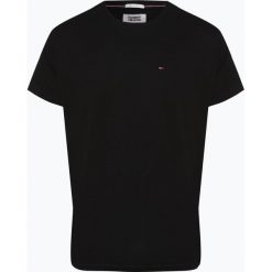 Tommy Jeans - T-shirt męski, czarny. Czarne t-shirty męskie Tommy Jeans, xl, bez wzorów, z bawełny, bez kołnierzyka. Za 99,95 zł.