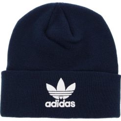 Czapka adidas - Trefoil Beanie BK7639 Conavy. Czarne czapki zimowe damskie marki Adidas, z materiału. Za 89,95 zł.