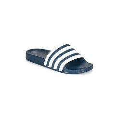 Klapki adidas ADILETTE. Niebieskie klapki damskie Adidas, bez wzorów. Za 149,00 zł.