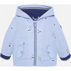 Mayoral - Kurtka dziecięca 74-98 cm. Niebieskie kurtki chłopięce Mayoral, bez wzorów, z elastanu, krótkie, z kapturem. Za 161,90 zł.