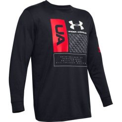 Under Armour Multi Koszulka Czarny. Czarne podkoszulki męskie Under Armour, s, z nadrukiem, z bawełny, bez kołnierzyka, długie. Za 137,95 zł.