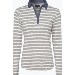 Franco Callegari - Damska koszulka z długim rękawem, szary. Szare t-shirty damskie Franco Callegari, w paski, z klasycznym kołnierzykiem. Za 99,95 zł.