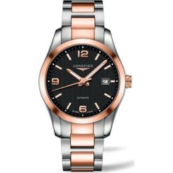 LONGINES CONQUEST CLASSIC L2.785.5.56.7. Czarne zegarki męskie LONGINES, złote. Za 13950,00 zł.