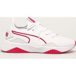 Puma - Buty Defy New Core. Białe buty sportowe damskie Puma, bez wzorów, z materiału, sportowe. Za 399,90 zł.