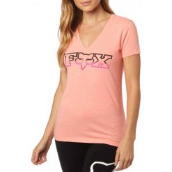 T-shirty damskie: FOX T-Shirt Damski Remained Vneck Xs Łososiowy
