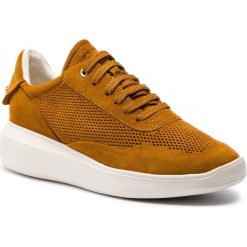 Sneakersy GEOX - D Rubidia A D84APA 00022 C2021 Curry. Pomarańczowe półbuty damskie Geox, ze skóry. Za 519,00 zł.