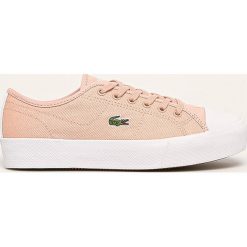 Lacoste - Tenisówki Ziane Plus Grand. Różowe trampki i tenisówki damskie Lacoste, bez wzorów, z gumy, na sznurówki. Za 349,90 zł.