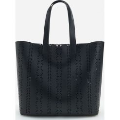 Torba shopper z saszetką - Czarny. Czarne torby damskie na zakupy Reserved. Za 119,99 zł.