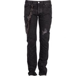 Karl Lagerfeld Jeansy. Czarne jeansy męskie KARL LAGERFELD, na imprezę, bez wzorów, z jeansu. Za 389,00 zł.