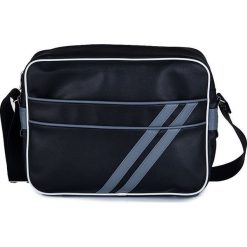 Lekka Torba Miejska na Ramię Messenger by Solier - 5 KOLORÓW. Torby na laptopa Tagless, w paski, ze skóry. Za 59,16 zł.