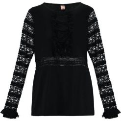 Bluzki damskie: Custommade ANNLI Bluzka z długim rękawem anthracit black