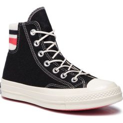 Trampki CONVERSE - Chuck 70 Hi 163363C Black/Sedona Red/E. Czarne półbuty damskie Converse, bez wzorów, z gumy, bez obcasa, na płaskiej podeszwie, bez zapięcia. W wyprzedaży za 309,00 zł.