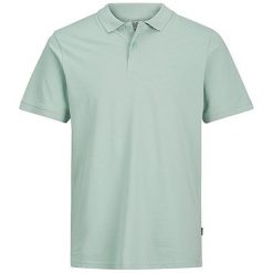 Jack&Jones Męska Koszula Jjebasic Polo Ss Noos Blue Haze (Rozmiar M). Niebieskie koszule męskie marki Jack&Jones, m. W wyprzedaży za 50,00 zł.