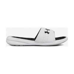 Under Armour Playmaker Kapcie Biały. Białe kapcie damskie Under Armour, z materiału. Za 137,95 zł.