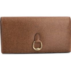 Portfele damskie: Duży Portfel Damski LAUREN RALPH LAUREN – Slim Wallet 432688519002 Brown