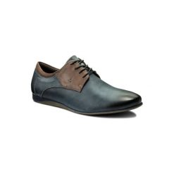 LASOCKI FOR MEN MI08-C326-364-03. Niebieskie półbuty męskie Lasocki For Men, bez wzorów, ze skóry, bez zapięcia. Za 179,99 zł.