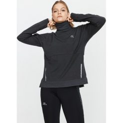 Koszulka Do Biegania Damska Długi Rękaw Run Dry+ Feel. Szare bluzki damskie KALENJI, bez wzorów, z elastanu, bez kołnierzyka, z długim rękawem. Za 64,99 zł.
