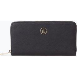 Tommy Hilfiger - Portfel damski, niebieski. Niebieskie portfele damskie TOMMY HILFIGER, ze skóry. Za 299,95 zł.
