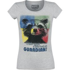 Guardians Of The Galaxy Rocket - A Little Good - A Little Bad Koszulka damska odcienie szarego. Szare t-shirty damskie marki Guardians Of The Galaxy, l, z nadrukiem. Za 74,90 zł.