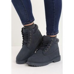 Granatowe Traperki Untoward. Szare buty zimowe damskie Born2be, na obcasie. Za 79,99 zł.