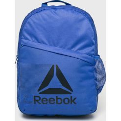 Reebok - Plecak. Niebieskie plecaki męskie Reebok, z nadrukiem, z poliesteru. W wyprzedaży za 69,90 zł.