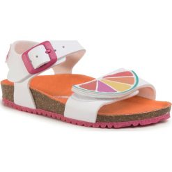 Sandały AGATHA RUIZ DE LA PRADA - 202988 S B-Blanco. Białe sandały dziewczęce Agatha Ruiz de la Prada, ze skóry ekologicznej, bez zapięcia. Za 179,00 zł.