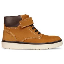 Geox Buty Za Kostkę Chłopięce Riddock 32 Brązowy. Pomarańczowe buty chłopięce zimowe marki Geox, ze skóry, za kostkę. Za 369,00 zł.