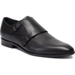 Półbuty HUGO - Appeal 50414569 10219010 01 Black 001. Czarne buty wizytowe męskie HUGO, bez wzorów, ze skóry, eleganckie, bez zapięcia. W wyprzedaży za 529,00 zł.