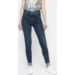 Levi's - Jeansy Mile High Super Skinny. Brązowe jeansy damskie rurki marki Levi's®, z aplikacjami, z bawełny. W wyprzedaży za 239,90 zł.