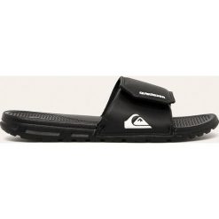 Quiksilver - Klapki. Niebieskie kapcie męskie Quiksilver, ze skóry ekologicznej. W wyprzedaży za 89,90 zł.