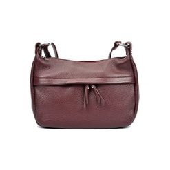 Torebki klasyczne damskie: Skórzana torebka w kolorze bordowym – (S)22 x (W)36 x (G)12 cm