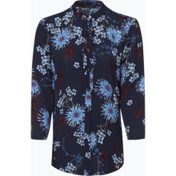 Marc O'Polo - Bluzka damska, niebieski. Niebieskie bluzki damskie Marc O'Polo, w kwiaty, z wiskozy, polo, bez rękawów. Za 439,95 zł.