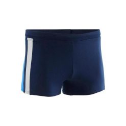 Bokserki pływackie 500 YOKE męskie. Niebieskie bokserki męskie NABAIJI, w paski, z poliesteru. Za 39,99 zł.
