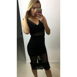 SUKIENKA MARBELLA BLACK S (36). Czarne sukienki damskie LIGARI, s, bez wzorów, z bawełny, bez kołnierzyka, bez rękawów. Za 249,00 zł.