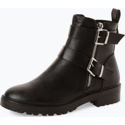 ONLY - Kozaki damskie – Bad Buckle, czarny. Czarne kozaki damskie ONLY, bez obcasa, z paskami. Za 179,95 zł.